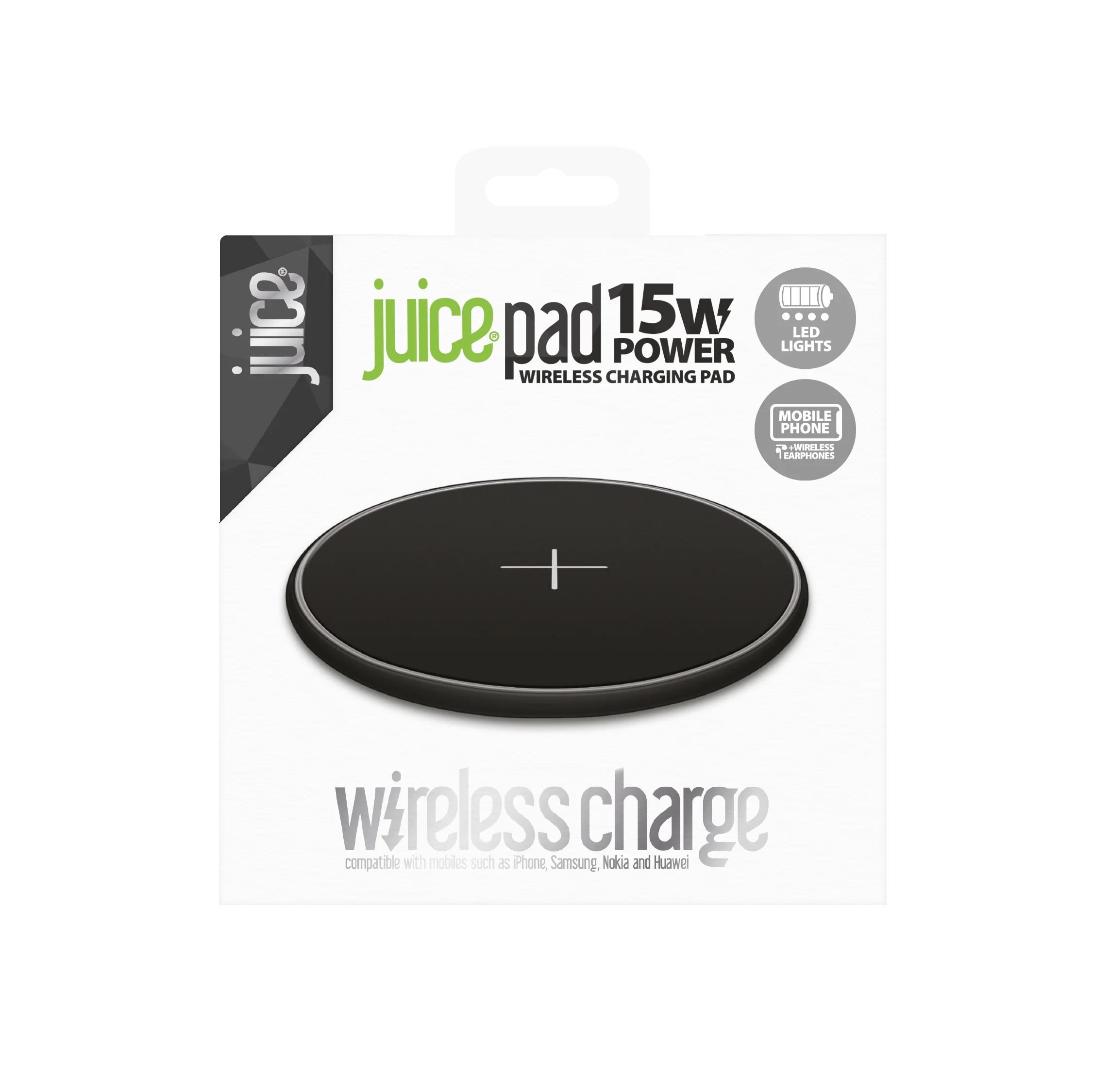 Juice 15W Wireless Charging Pad – Black - Image 5