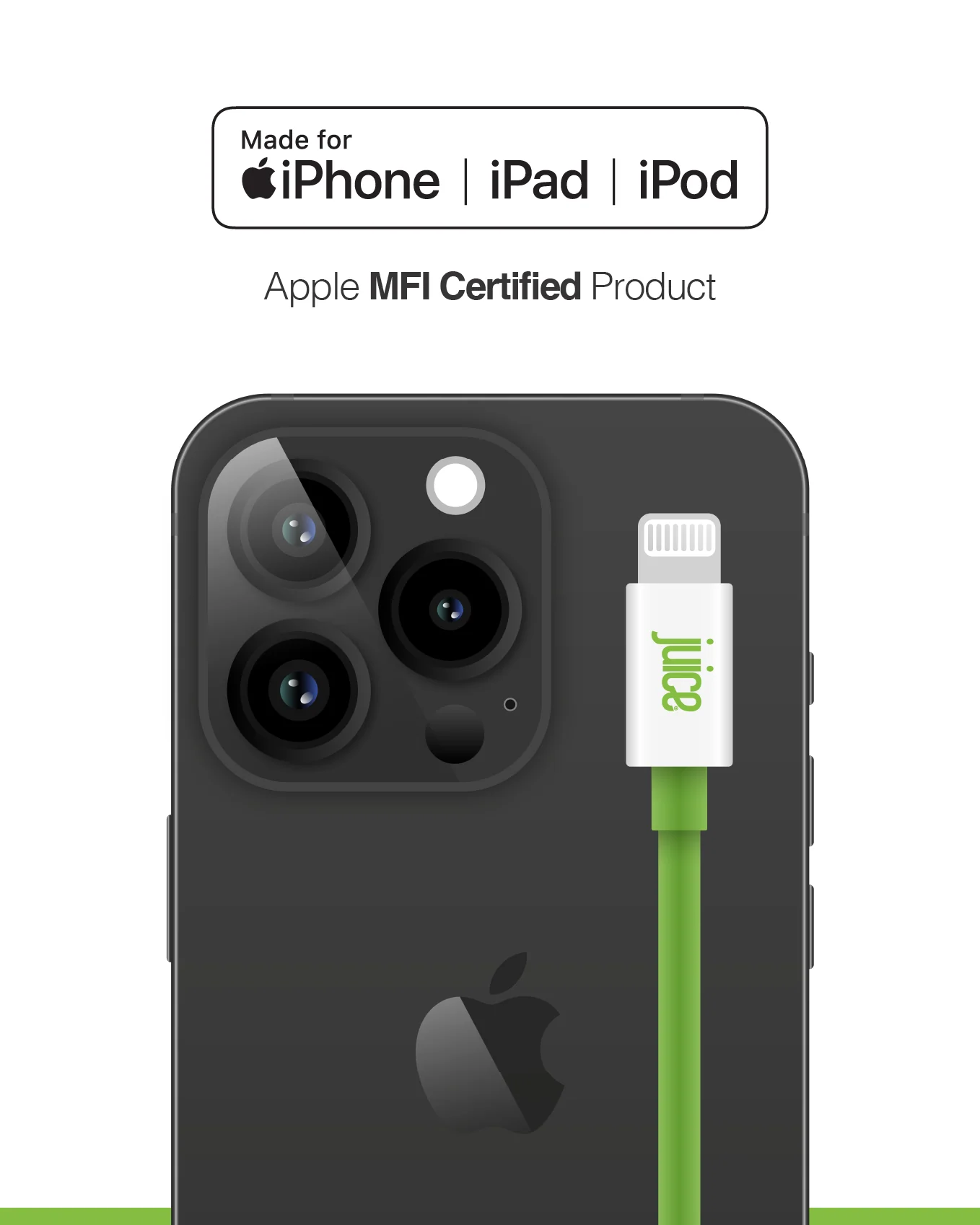 Juice 20W Apple Lightning Mains Charger with 1.5 metre Integrated Cable - Image 5