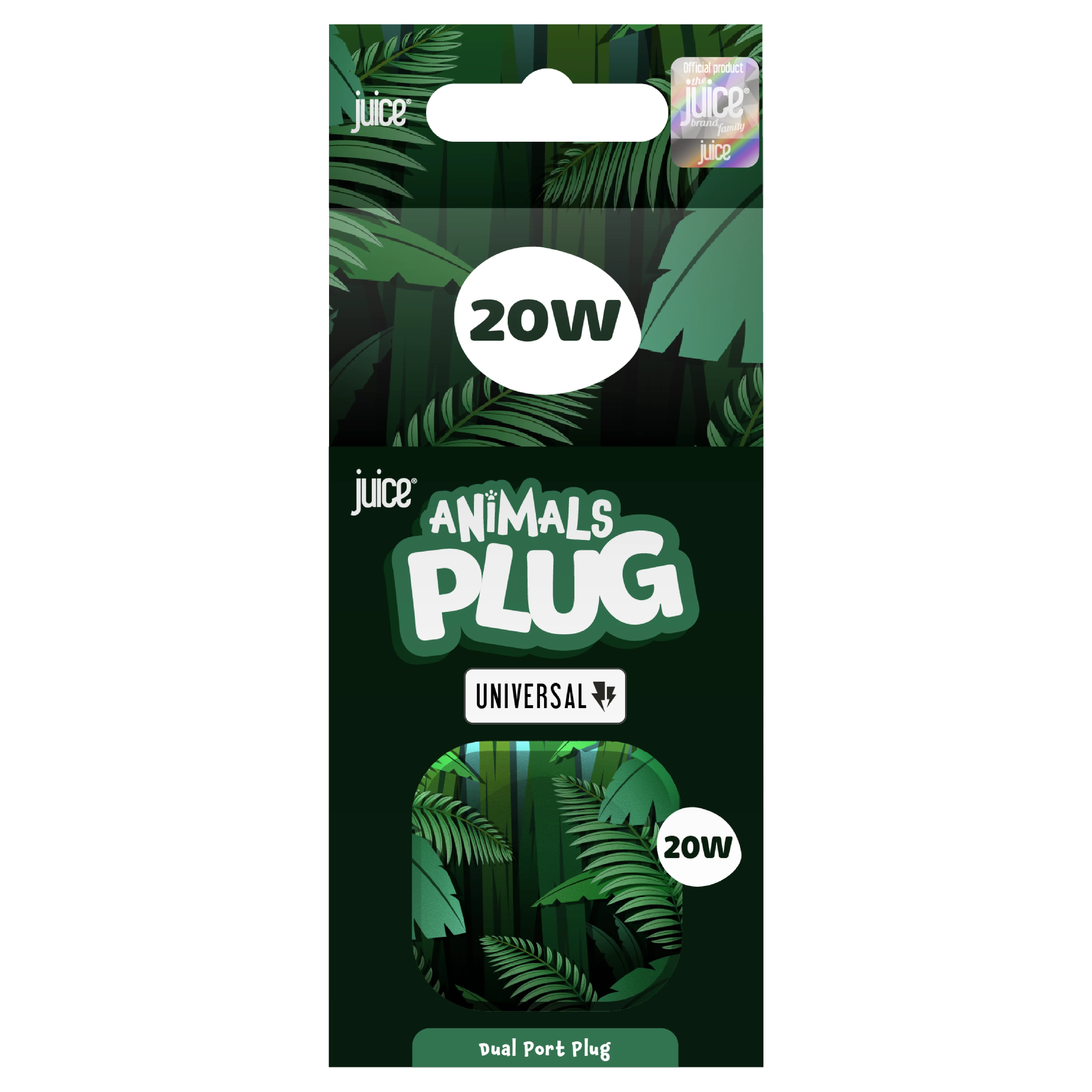 Juice Animals 20W Dual Port USB-A/C PD Plug - Image 4