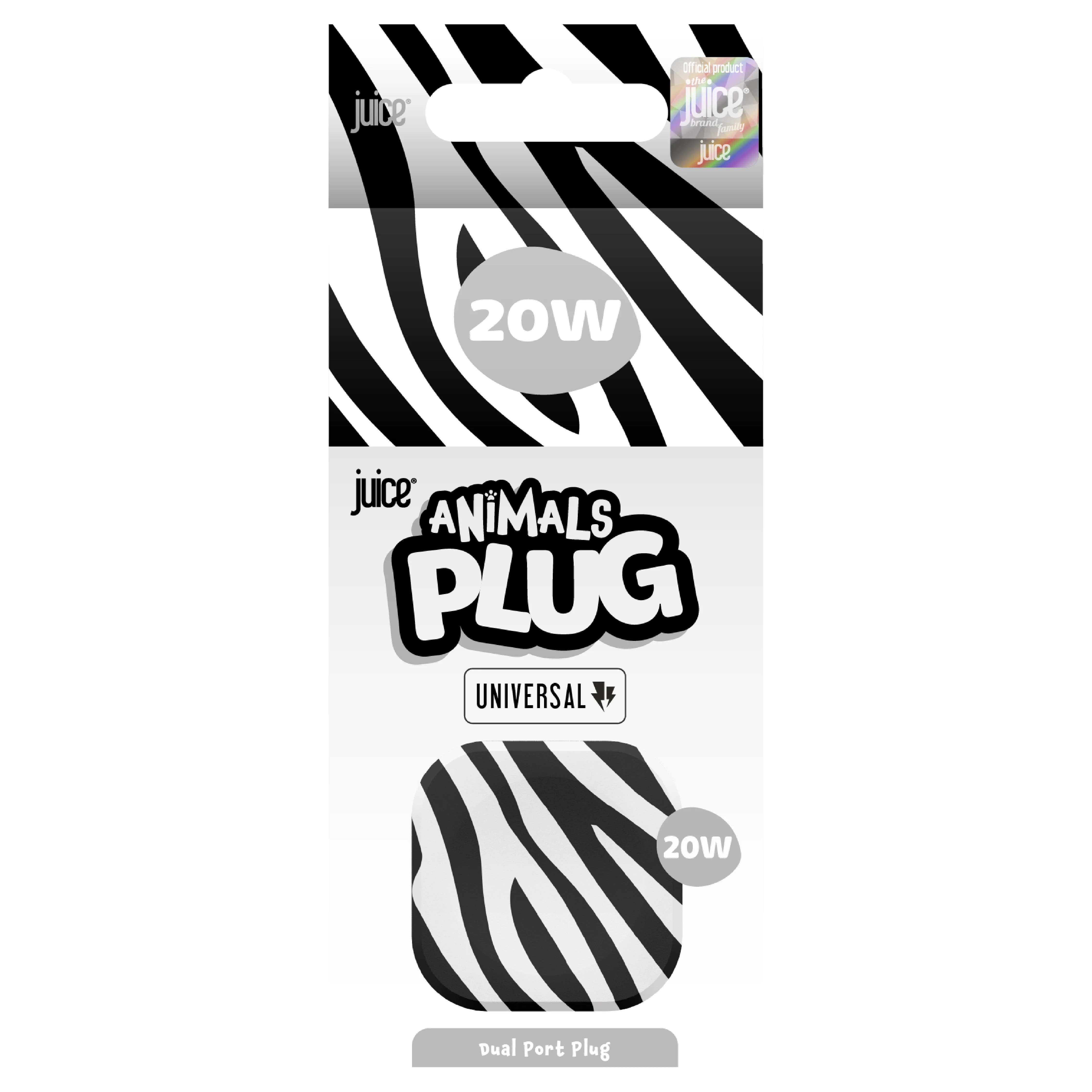 Juice Animals 20W Dual Port USB-A/C PD Plug - Image 8