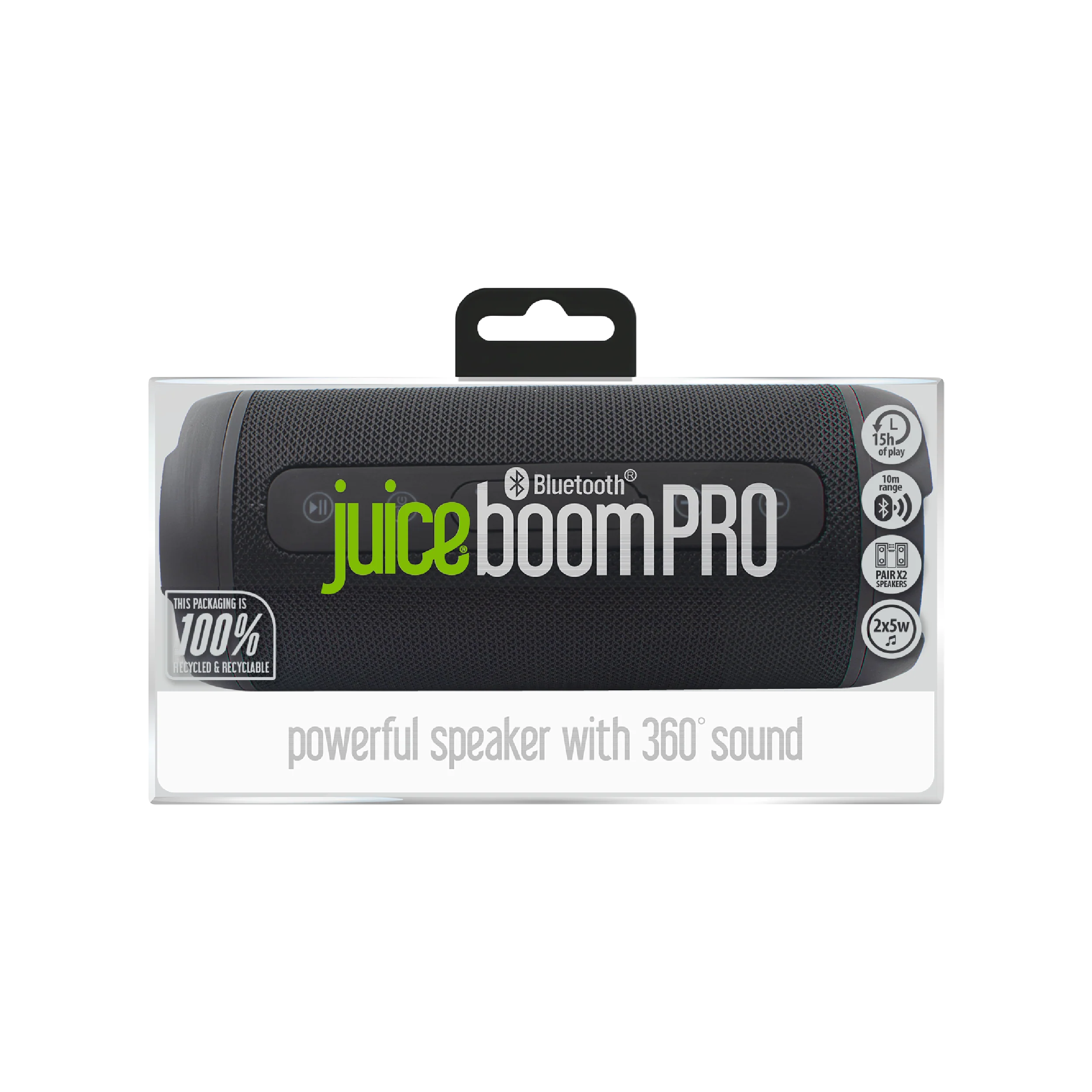 Juice Boom Pro Bluetooth Speaker – Black - Image 3