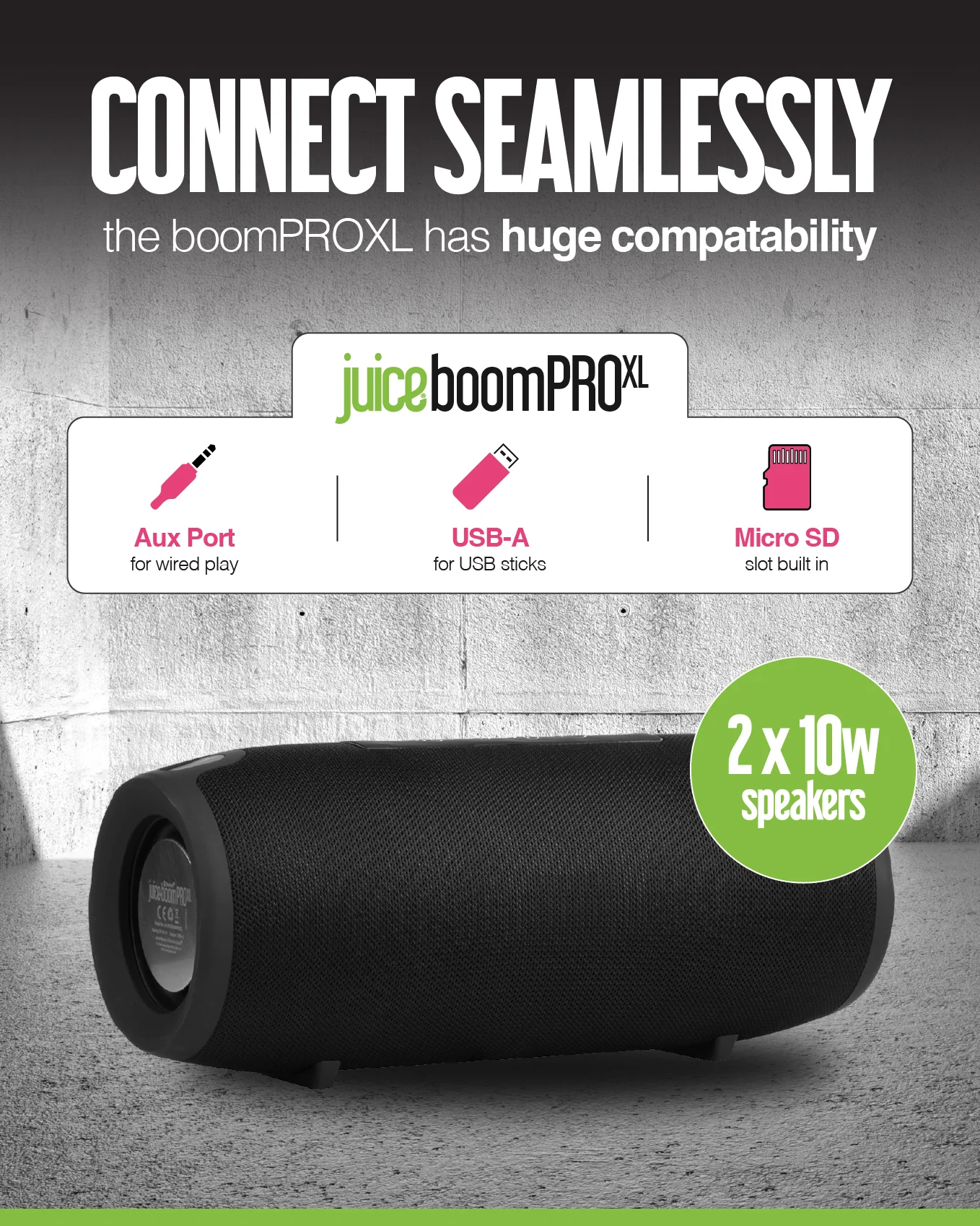 Juice Boom Pro XL Bluetooth Speaker – Black - Image 5