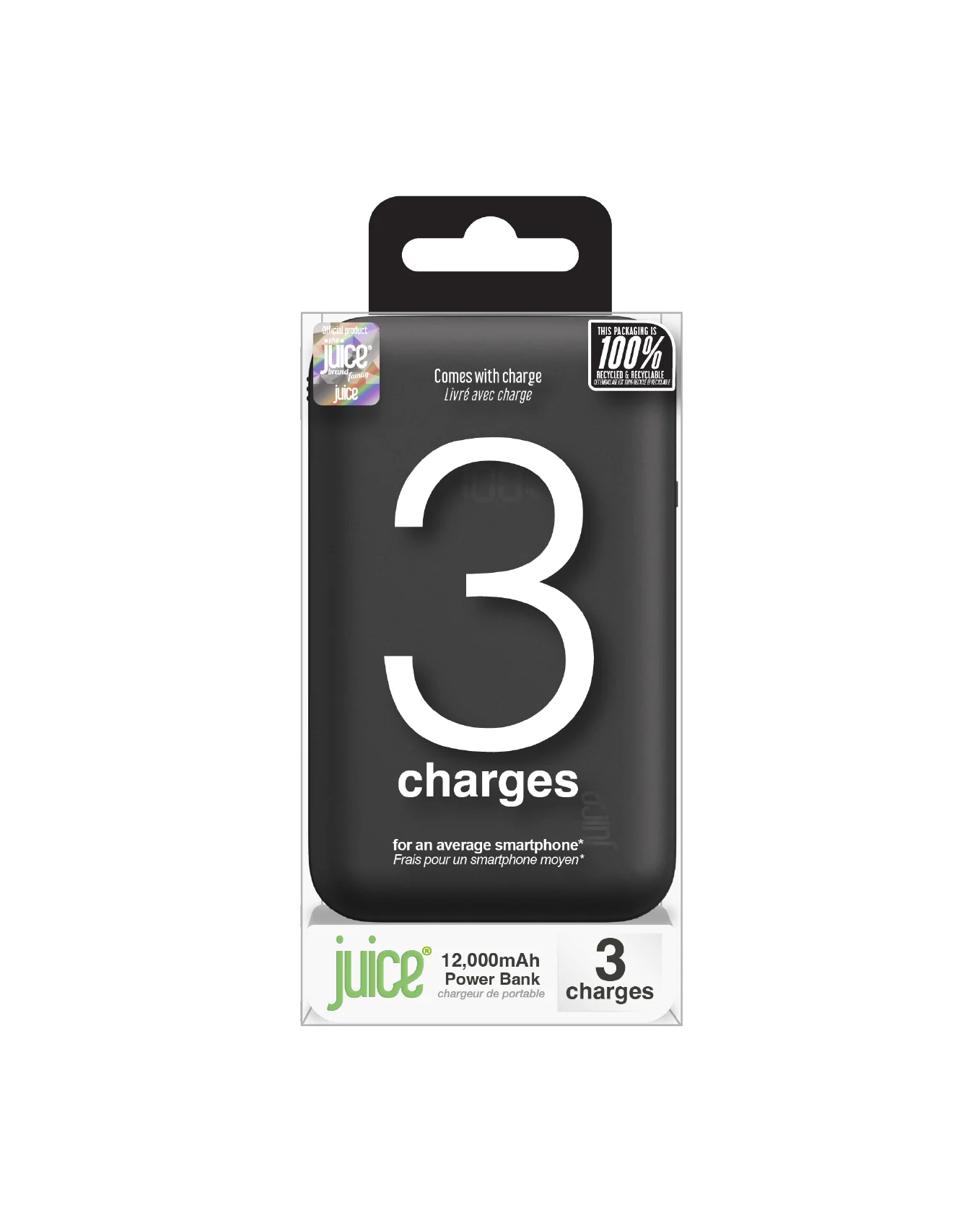 Juice Integrated 3 Charge Power Bank – 12,000mAh - Image 7