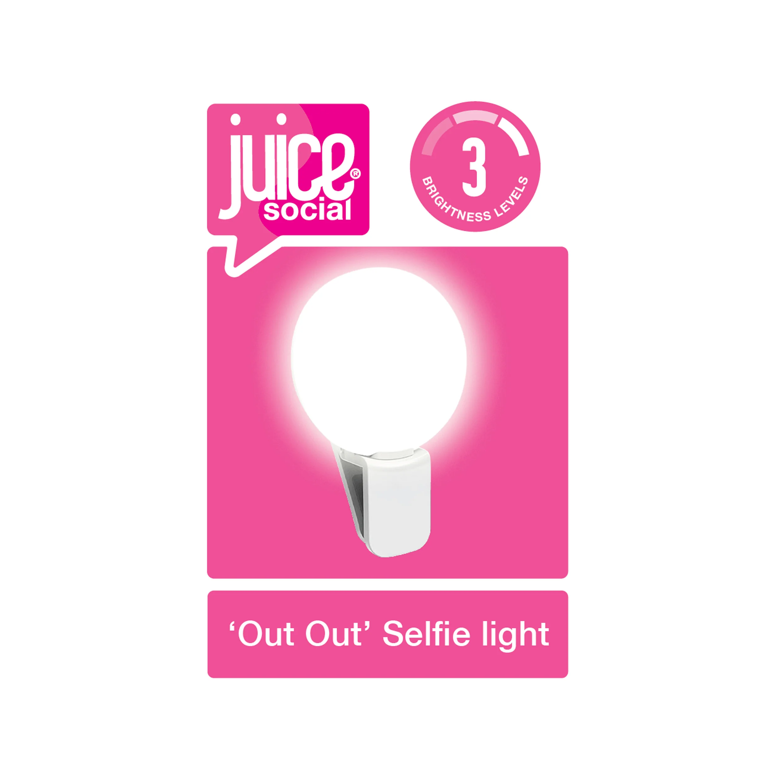 Juice Social 'Out Out' Mini Clip-On Selfie Light - Image 5
