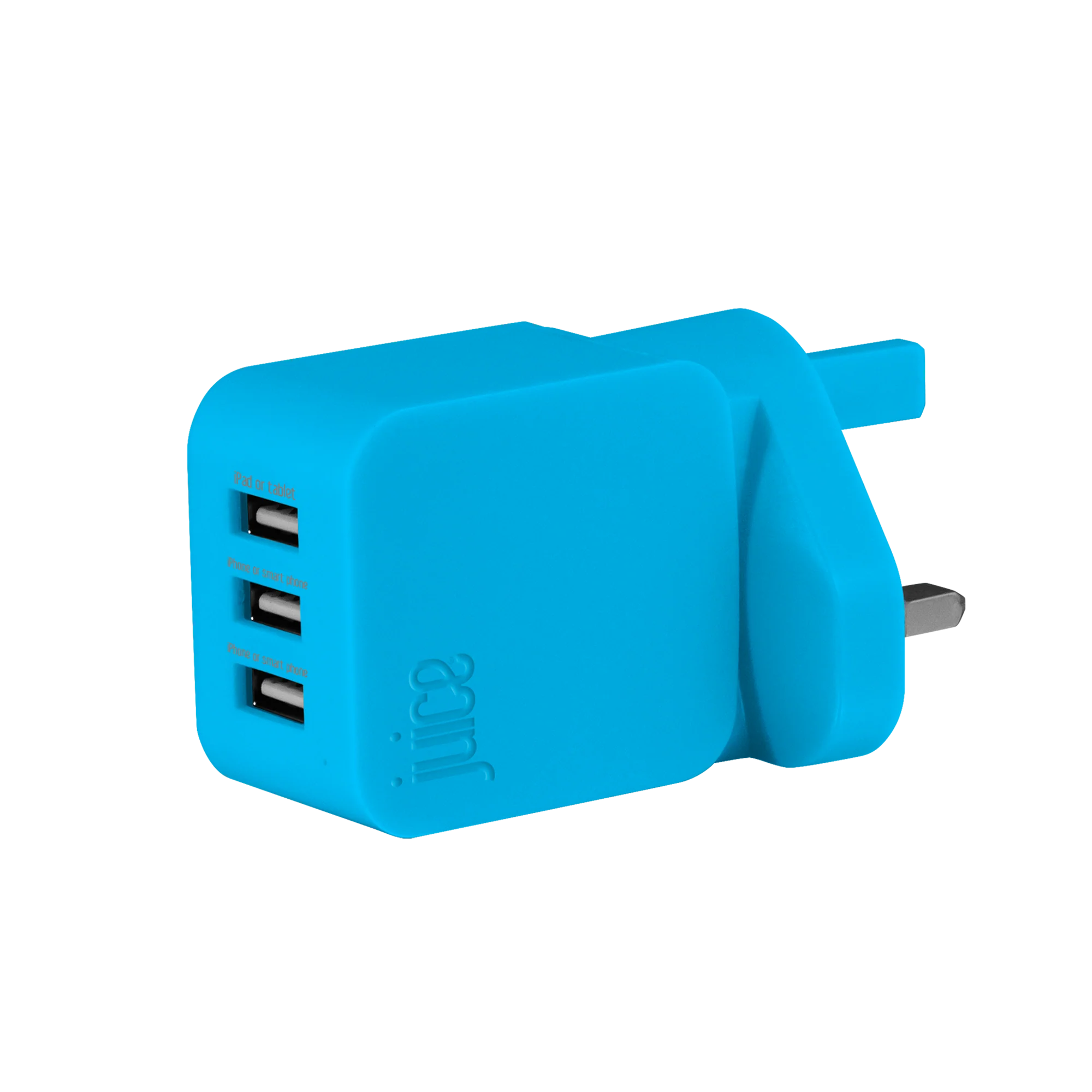 Triple Juice Port 3.4 Amp Mains Charger Plug - Image 4